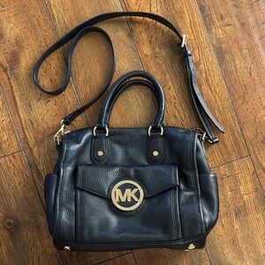 Michael Kors Black Leather Crossbody